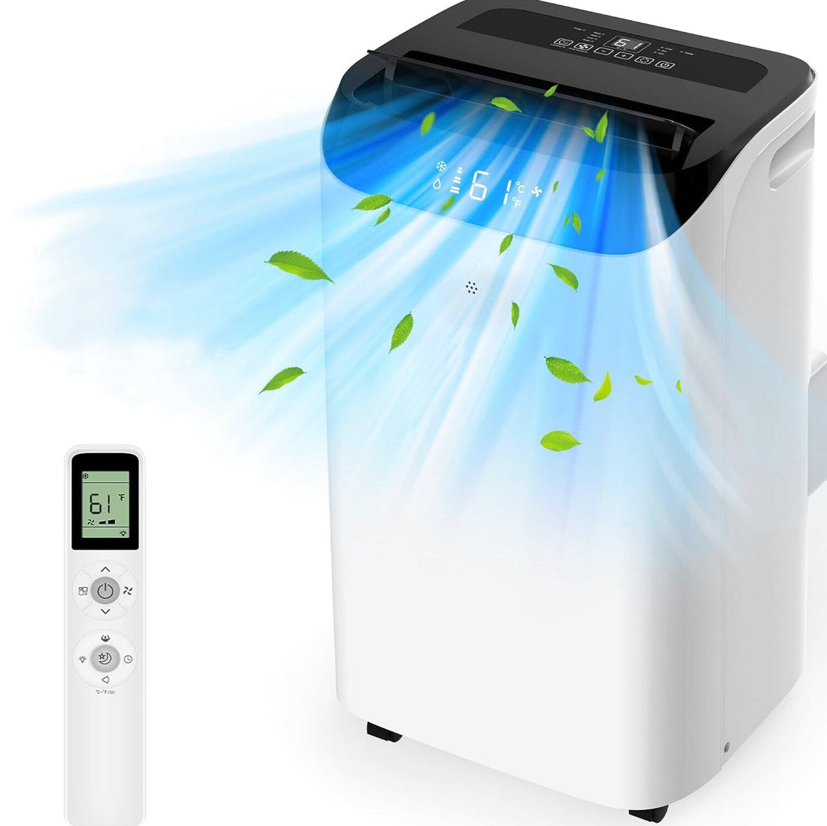 HUMHOLD Portable Air Conditioner 12000 BTU, White, 3-in-1 With Remote - HDPAC-10-A1