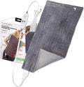 Sharper Image Calming Comfort Heat Massaging Weighted Heating Pad With Vibration, 12 Settings, 12 x 24 in, 4 lbs