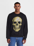 Men's Halloween Back Breaker Graphic Long Sleeve Sweatshirt from Way to Celebrate, Sizes XS-5XB