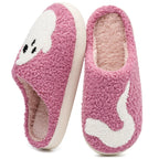 Ecetana Halloween Slippers for Women Men Fuzzy House Shoes with Memory Foam