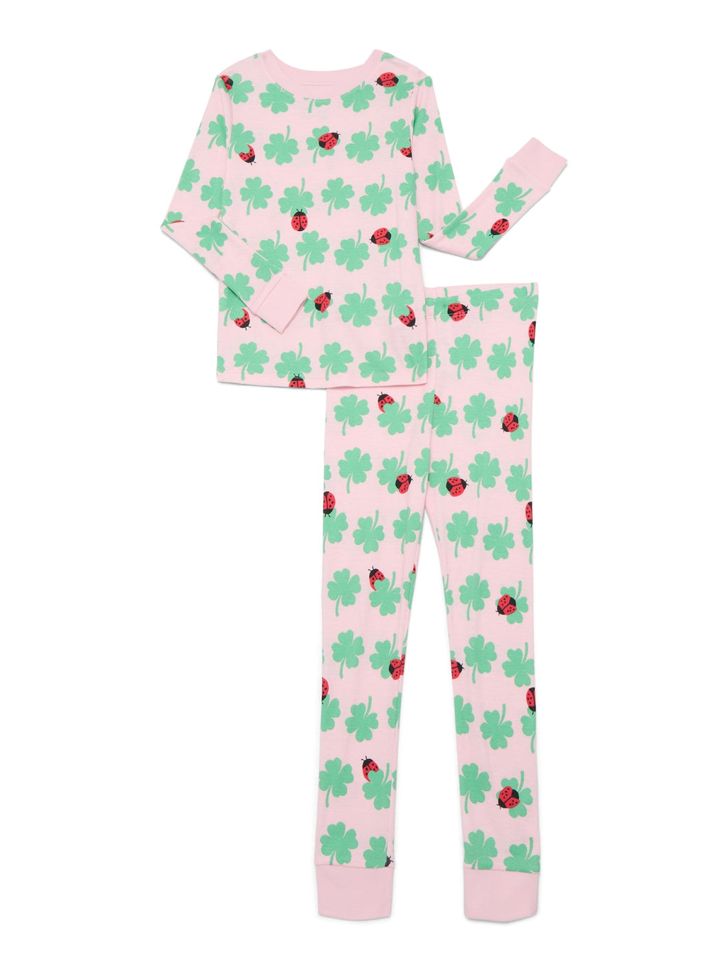 Halloween Girls' Tight Fit Long Sleeve Top and Pants Pajama Set from Way to Celebrate, 2-Piece, Sizes 4-10