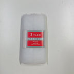 3 Yard Cut Sparkle Tulle Fabric, White, 54" Wide for Apparel & Crafting, by Fuzhou