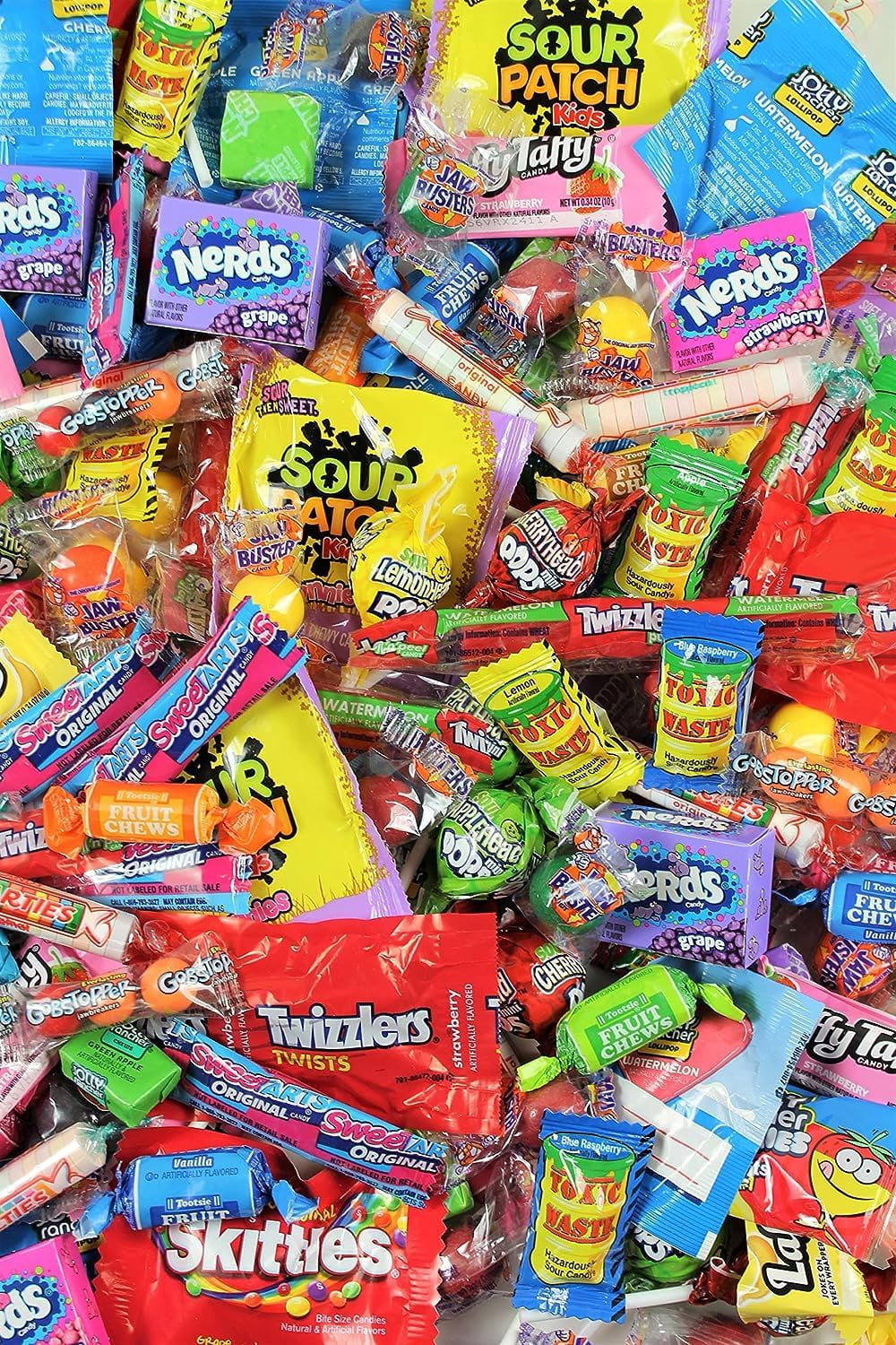Candy Variety Pack - Assorted Candy Party Mix - 15 LB Bag - Halloween Candy - Bulk Candy Individually Wrapped - Candy Bulk – Pinata Candy - Mixed Candy - Queen Jax