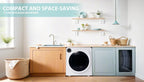 ZNESKPG Portable Compact Front Load Clothes Dryer 1.95 Cu. Ft., 830W, 5 Drying Modes, Stainless Steel Drum