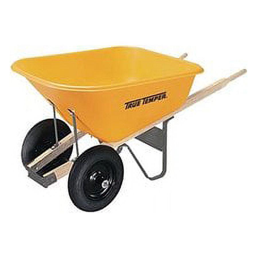 8 Cu. Ft. Poly Wheelbarrow With Dual Tires