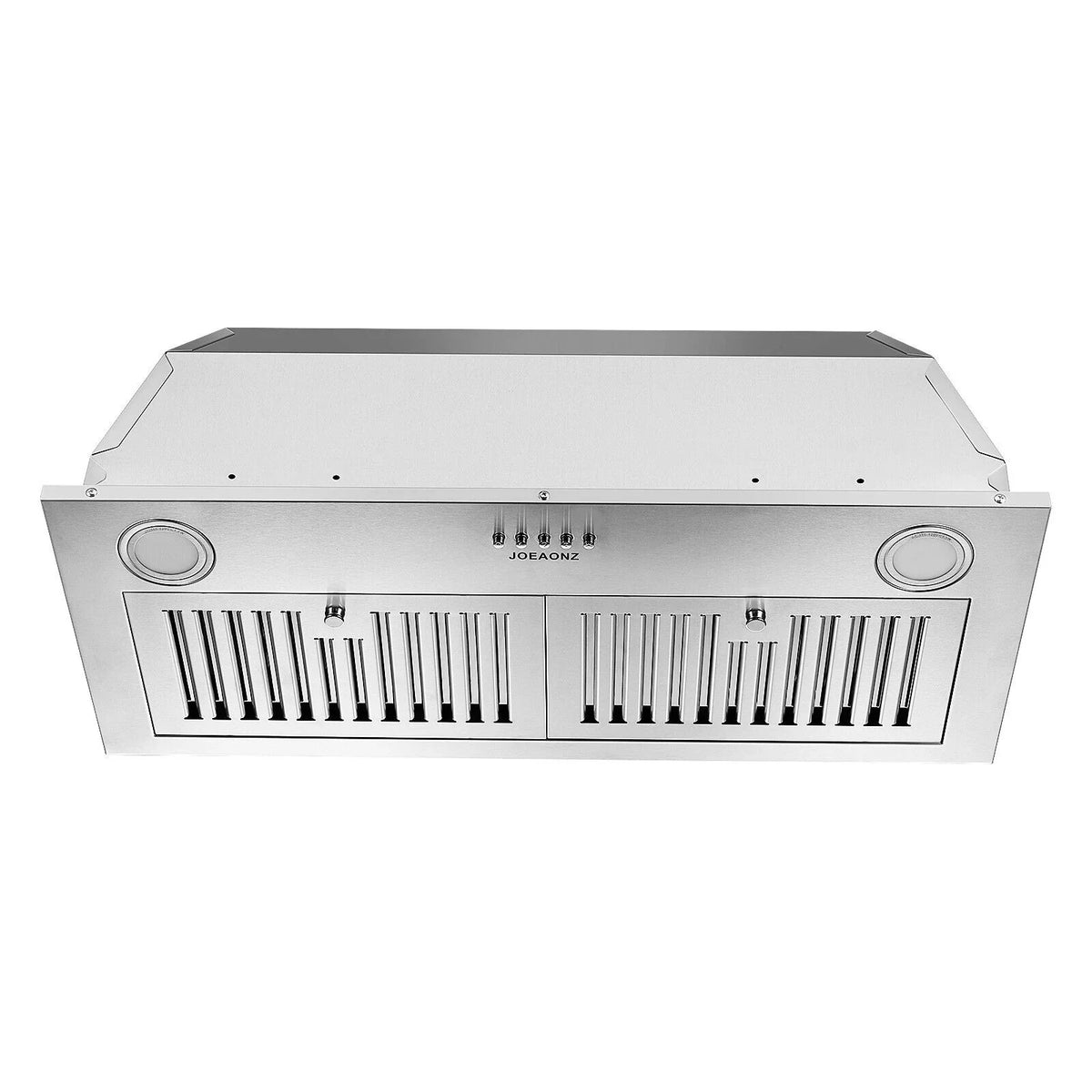 Zomagas Built-In Range Hood 30 inch 600 CFM Brushed Stainless Steel With LED Lights