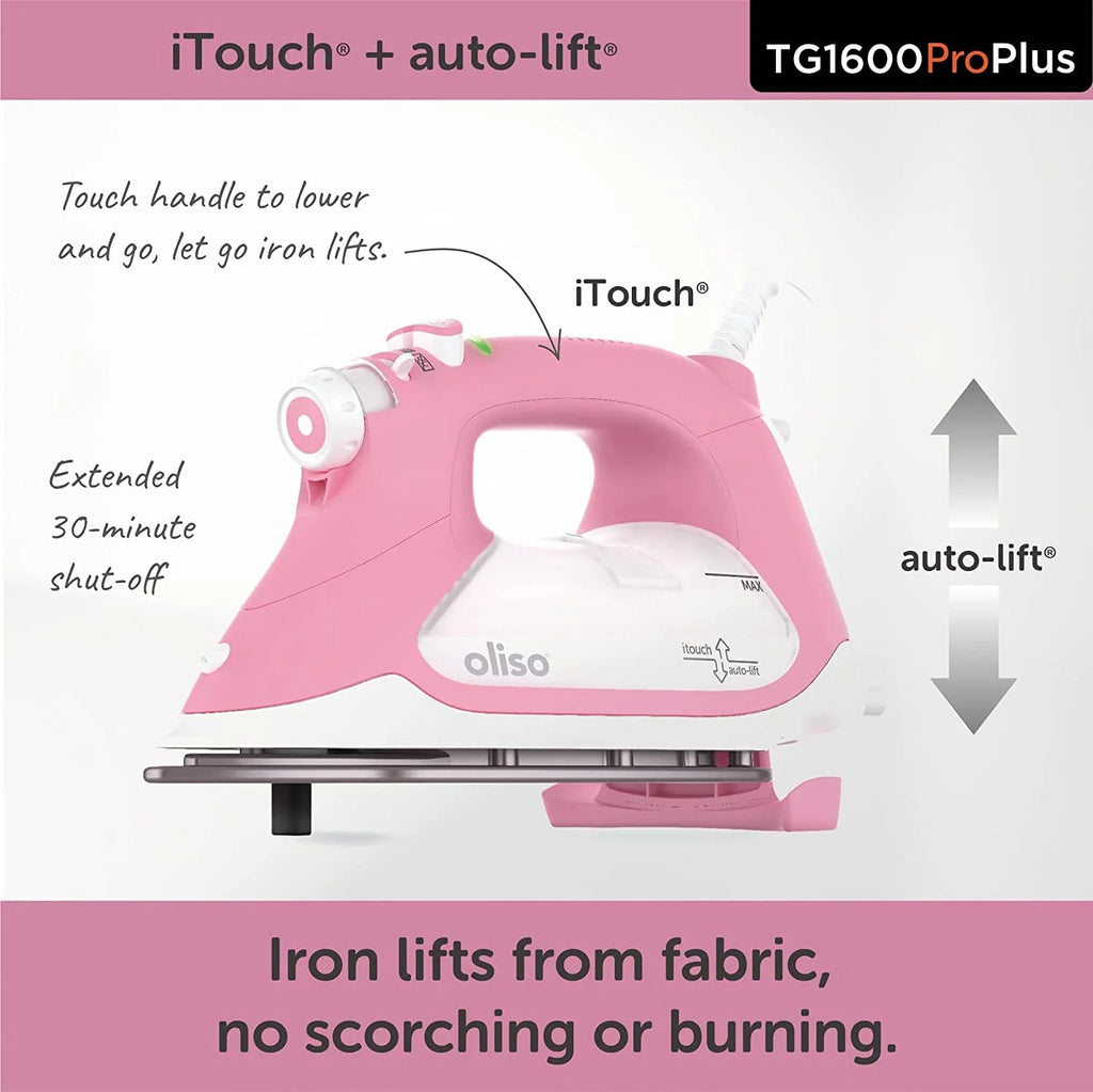 Oliso Pro Plus Ceramic-Coated Steam Iron