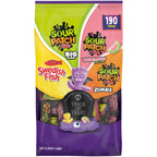 SOUR PATCH KIDS and SWEDISH FISH Soft & Chewy Gummy Halloween Candy Variety Pack, Bulk Candy, 190 count