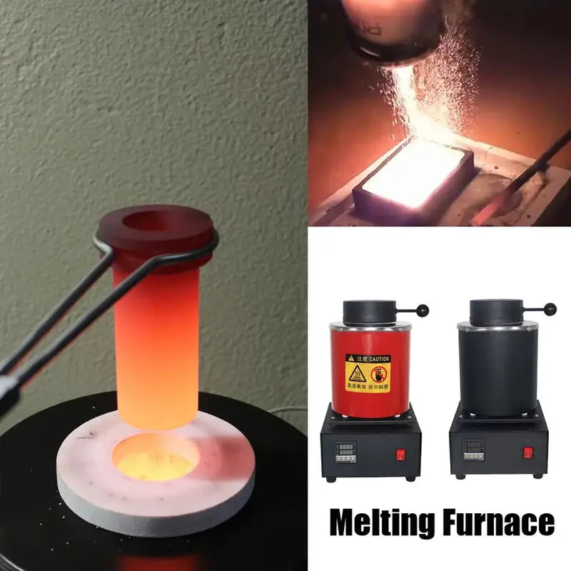 2KG Digital Gold Melting Furnace - 1400W, 2000F, 110V