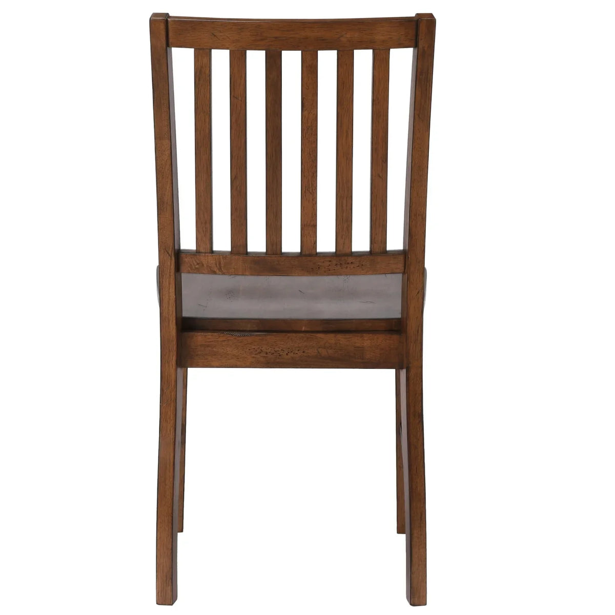 HomeStock Slat Back Dining Chairs, Set Of 2, Amish Brown