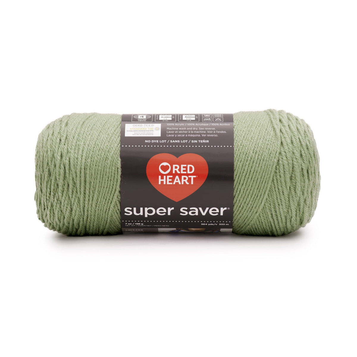 Red Heart Super Saver 4 Medium Acrylic Yarn Black 7oz 198g 364 Yards