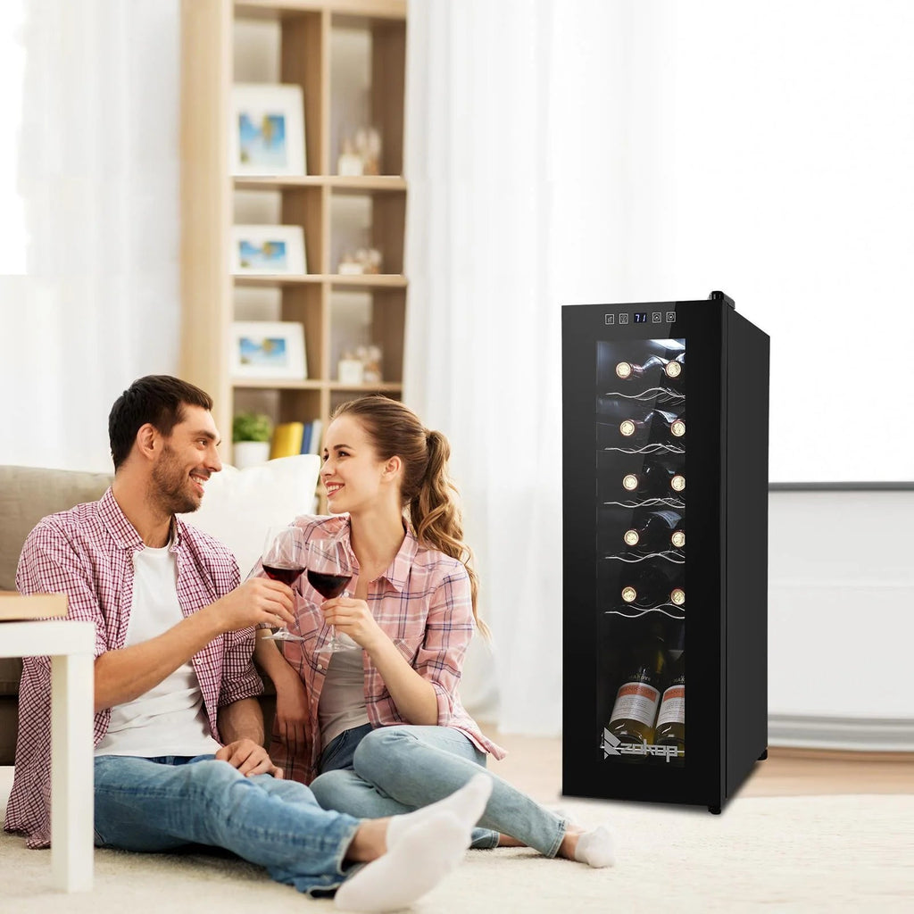 Ktaxon 18 Bottle Compressor Wine Cooler, 1.8 Cu.Ft, 52L - Freestanding