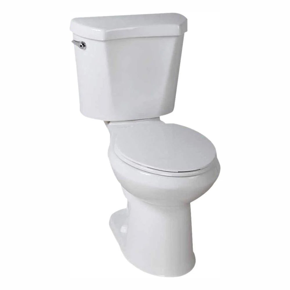 Glacier Bay 2-Piece 1.28 GPF High Efficiency Single Flush Elongated Toilet - White