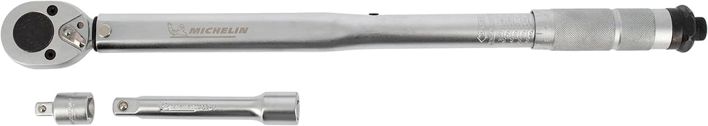 MICHELIN Cric Hydraulique Rouleur 1,8T Et Cle Dynamometrique 1/2 in En Coffret Avec Barre D'extension Et Adaptateur