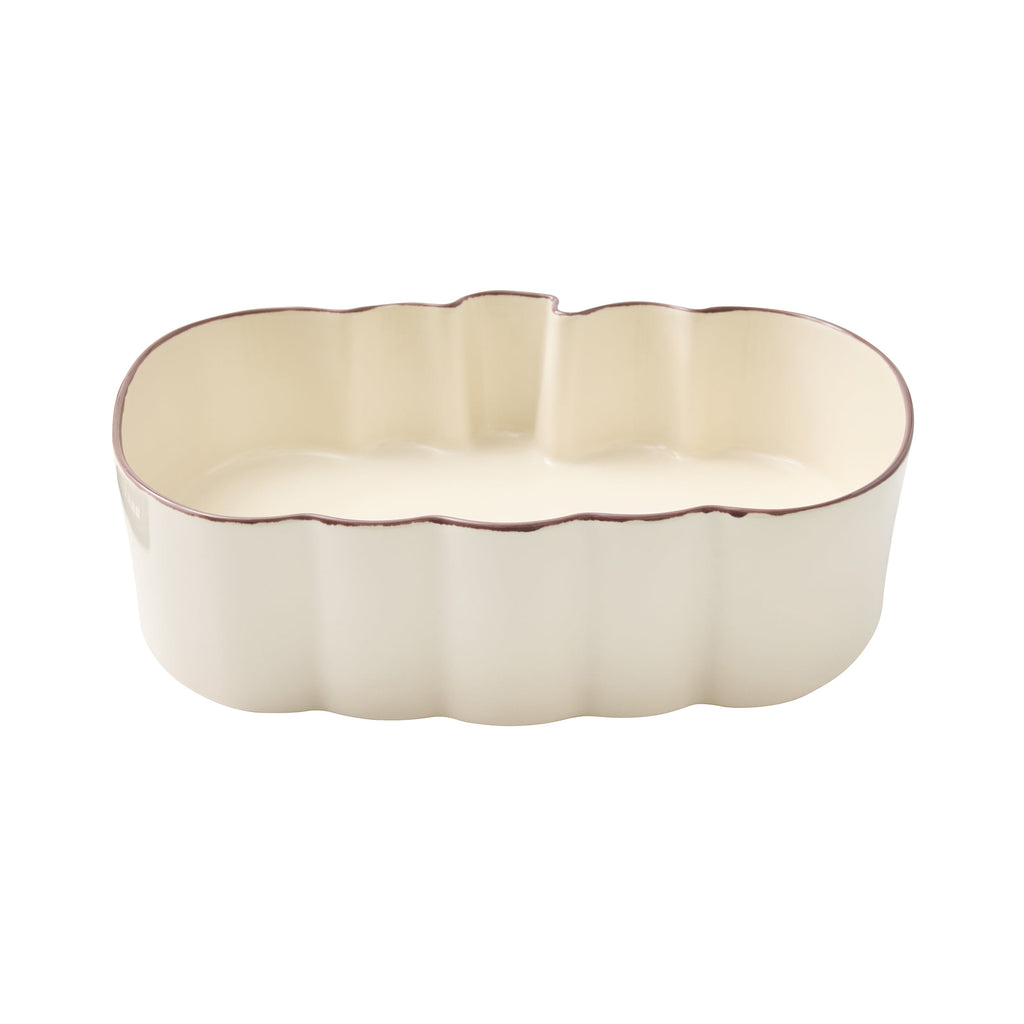 Better Homes & Gardens 10 in x 13 in Cream Figural Pumpkin Stoneware Baking Dish