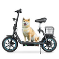 BOGIST Electric Scooter With Seat, 500W Motor, 25mph, 45km Range, 48V 13Ah, Blue - M5 Elite