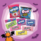 Nerds Core Winners Halloween Trick-or-Treat Variety Bag, NERDS Gummy Clusters, SweeTARTS, Trolli, Laffy Taffy, and NERDS Original, 30 Pieces, 10.64 Ounces