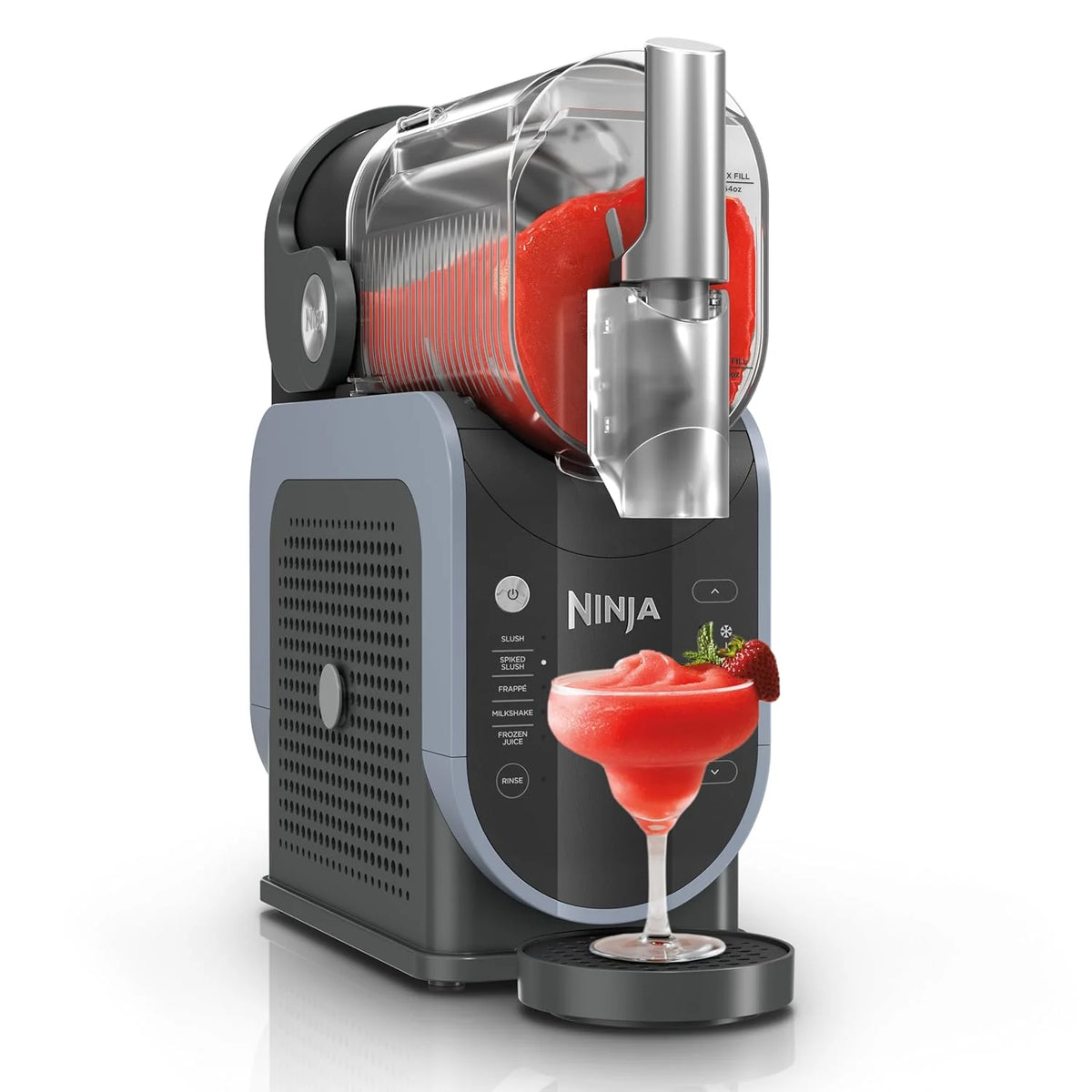 SLUSHi Frozen Drink And Slushie Machine, 88 oz, 5 Preset Programs, Black - FS301