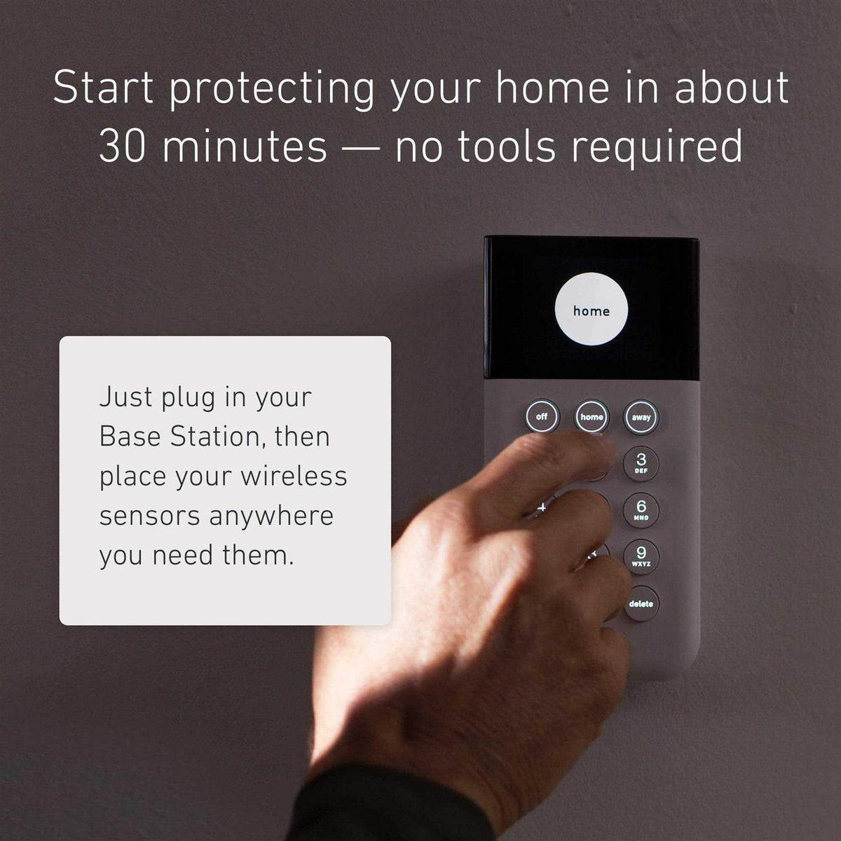 SimpliSafe 5 Piece Wireless Home Security System With Optional 24/7 Professional Monitoring