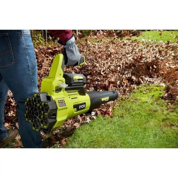 RYOBI 40V Brushless 20-inch Self-Propelled Lawn Care Combo Kit With 2 Batteries And 2 Chargers - RY401120-Y RY40270 RY40407BTLVNM
