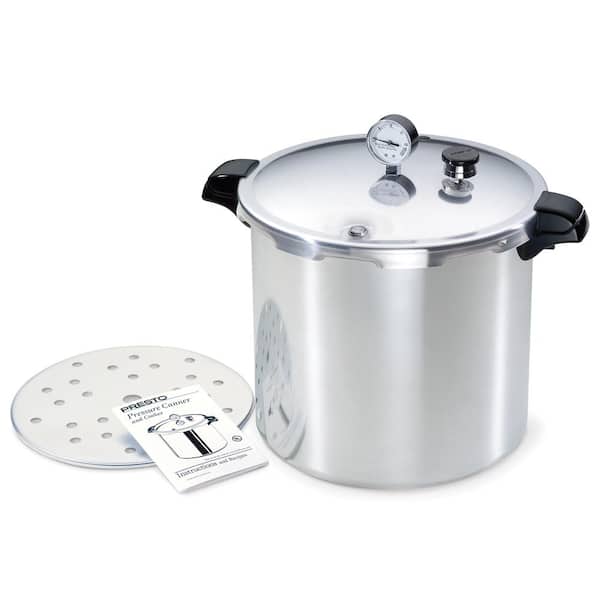 Presto Aluminum Pressure Canner With Rack, 23 qt
