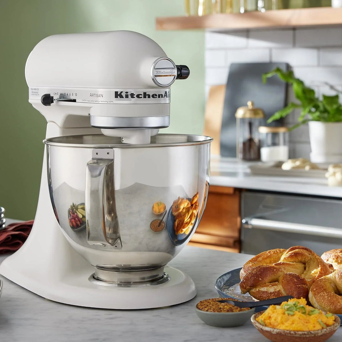 5-Quart Tilt-Head Stand Mixer With Stainless Steel Bowl, 10 Speeds