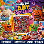 Party Favor Candy Mix - 5 lb Bulk Pinata Stuffers Candy Bulk - Candy Variety Pack - Individually Wrapped (Candy May Vary)