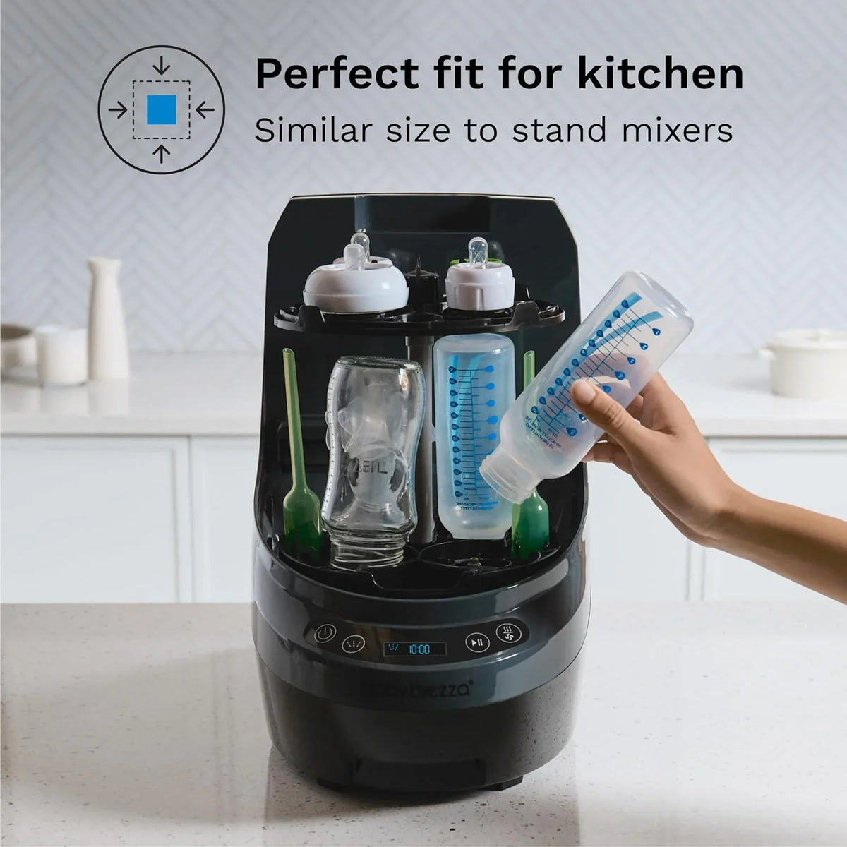 Baby Brezza Baby Bottle Washer Pro - Washer, Sterilizer & Dryer, Up To 4 Bottles
