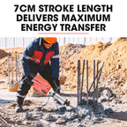 Baumr-AG Electric Demolition Jackhammer 2300W, 3 Chisels, Carry Case - BMJK-23S Mk II BAJHTL04A