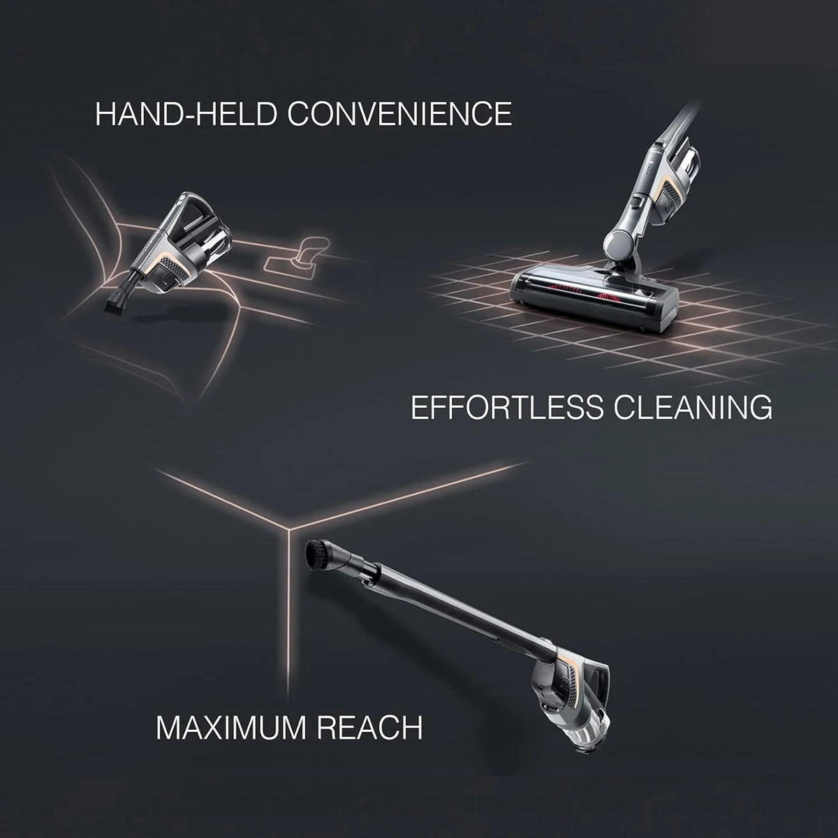 Miele Triflex HX1 Cat & Dog Cordless Bagless Stick Vacuum, Obsidian Black, 0.5 Liters - 11423900