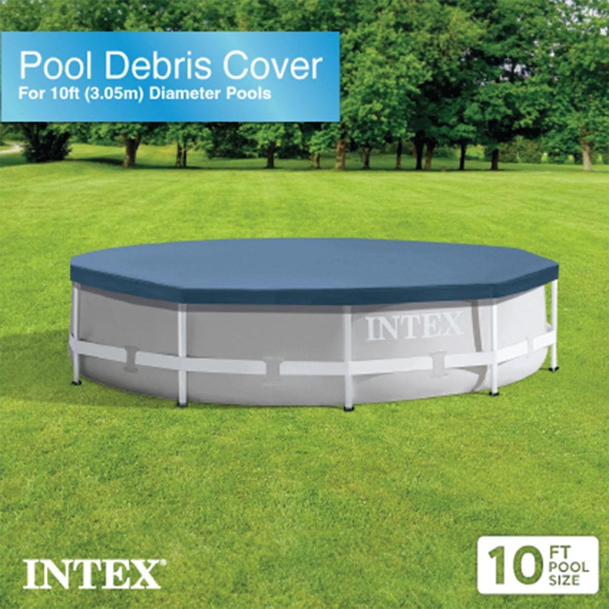 Intex Prism Frame Above Ground Swimming Pool 14ft x 42in With Pump - 26719EH