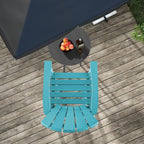 Outdoor HDPE Tall Adirondack Counter Height Bar Stool With Armrests And Footrest - 30Quot