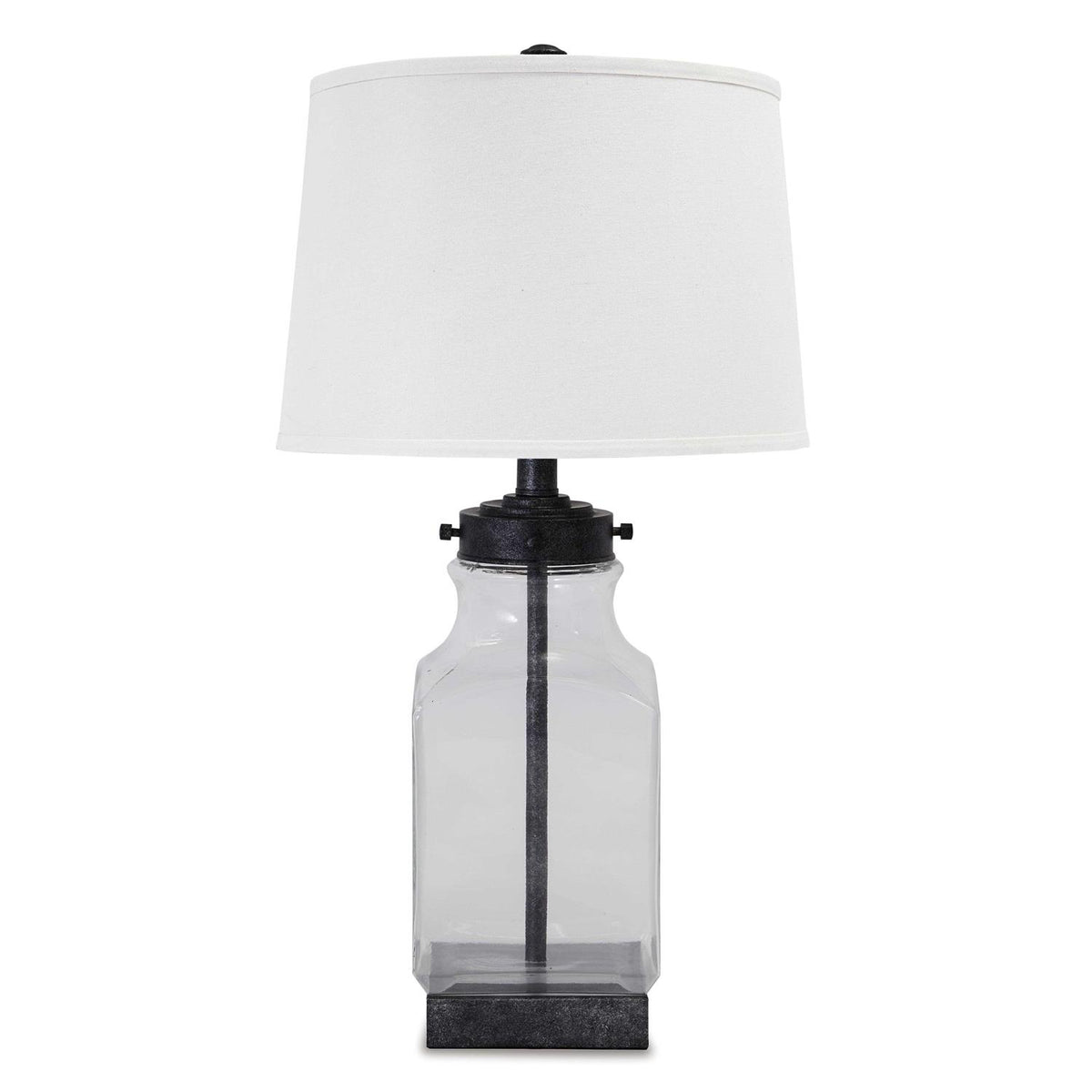 Ashley Furniture Table Lamp With Smoky Glass Base - L428034