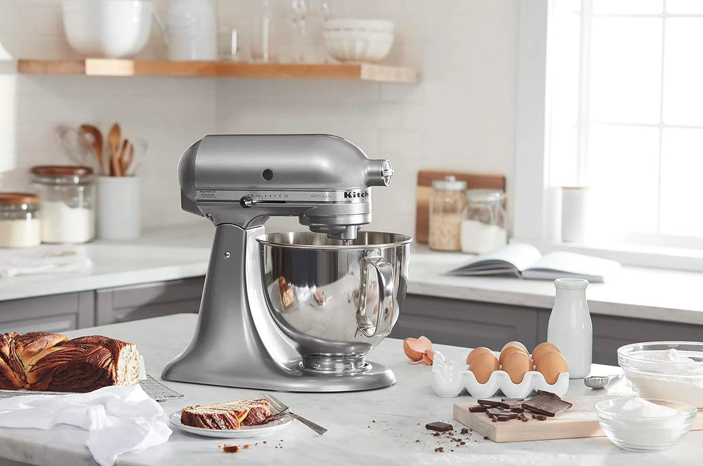 5-Quart Tilt-Head Stand Mixer With Stainless Steel Bowl, 10 Speeds