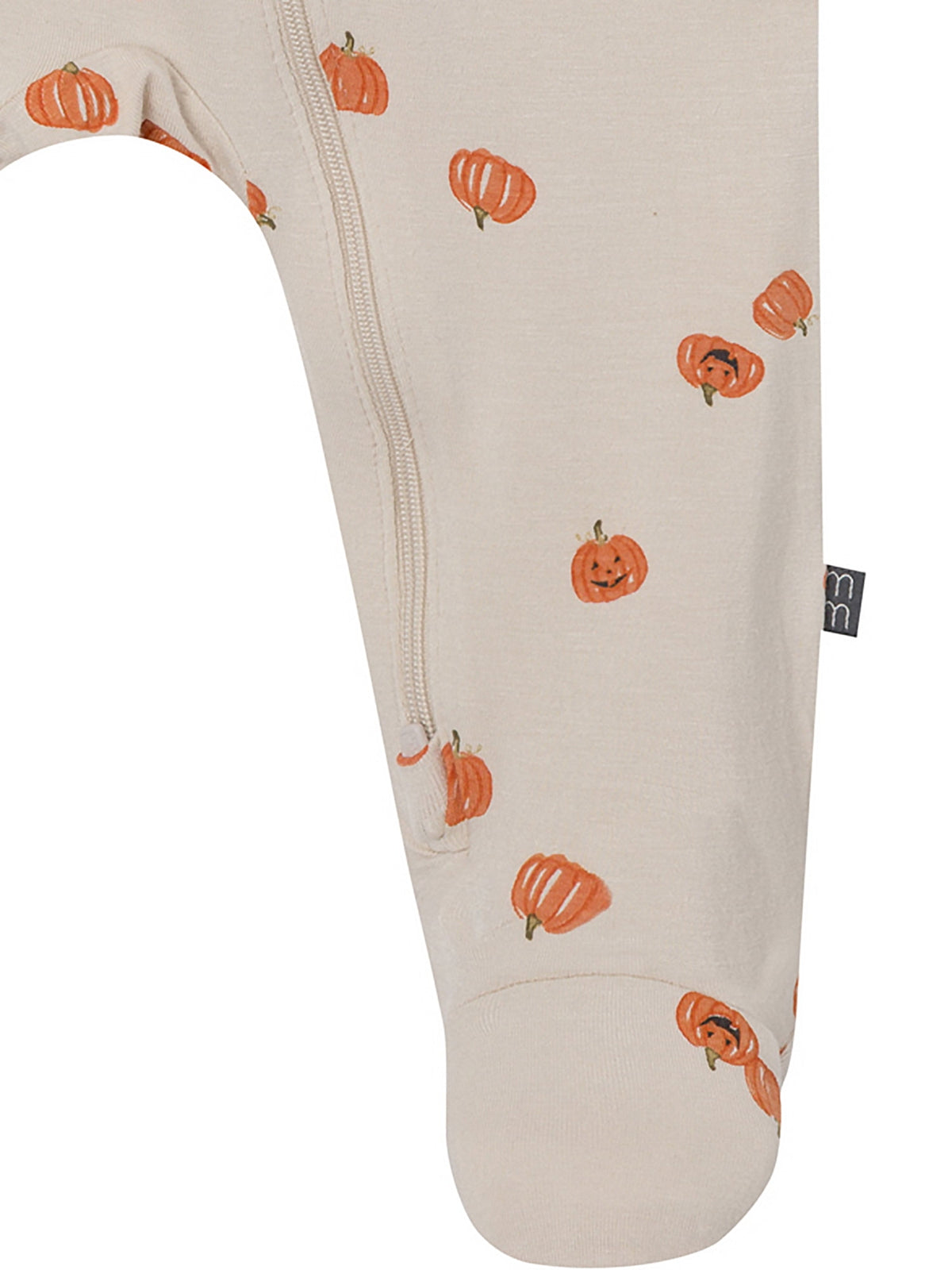 Modern Moments by Gerber Neutral Two-Way Zip Halloween Viscose Sleep ´N Play Footed Pajama, Sizes Newborn - 6/9 Months