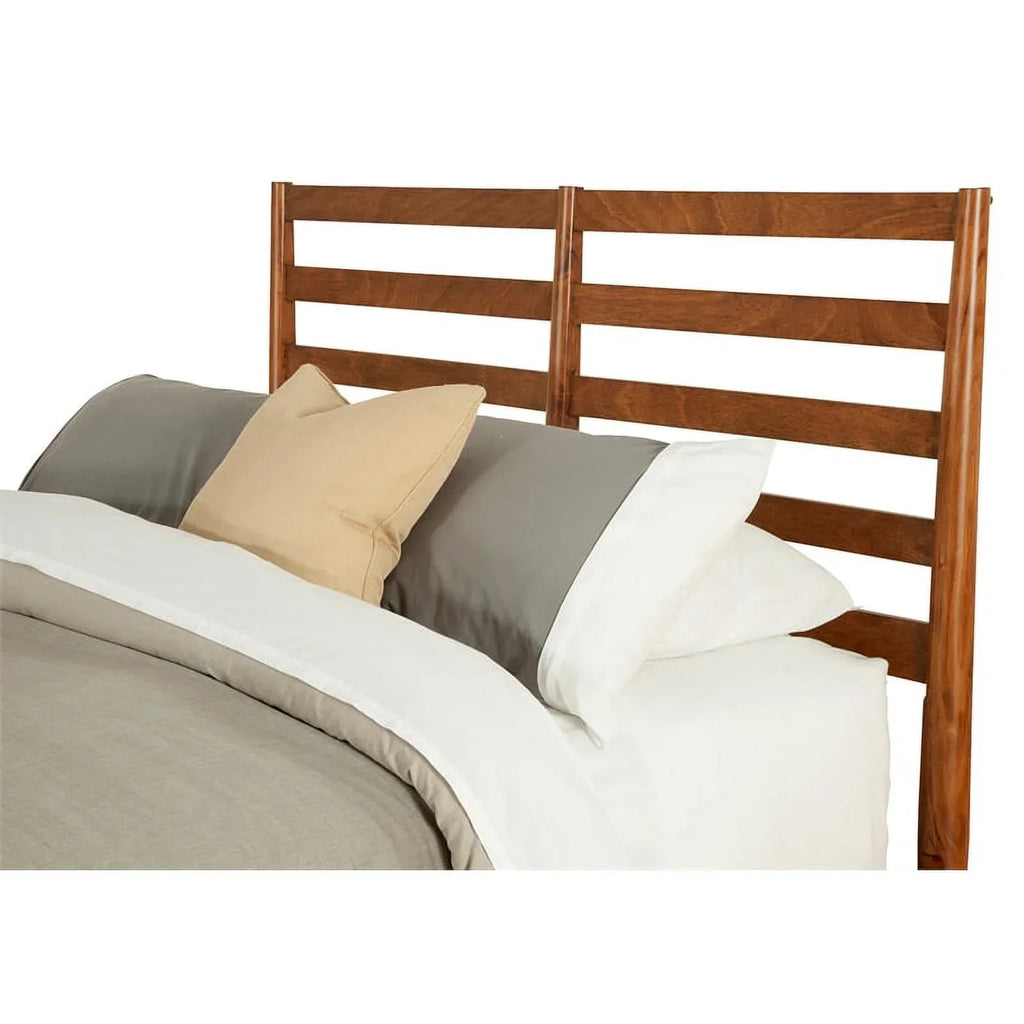 Home Square 4-Piece Set With Small TV Console, Full Wood Bed And Large Nightstand