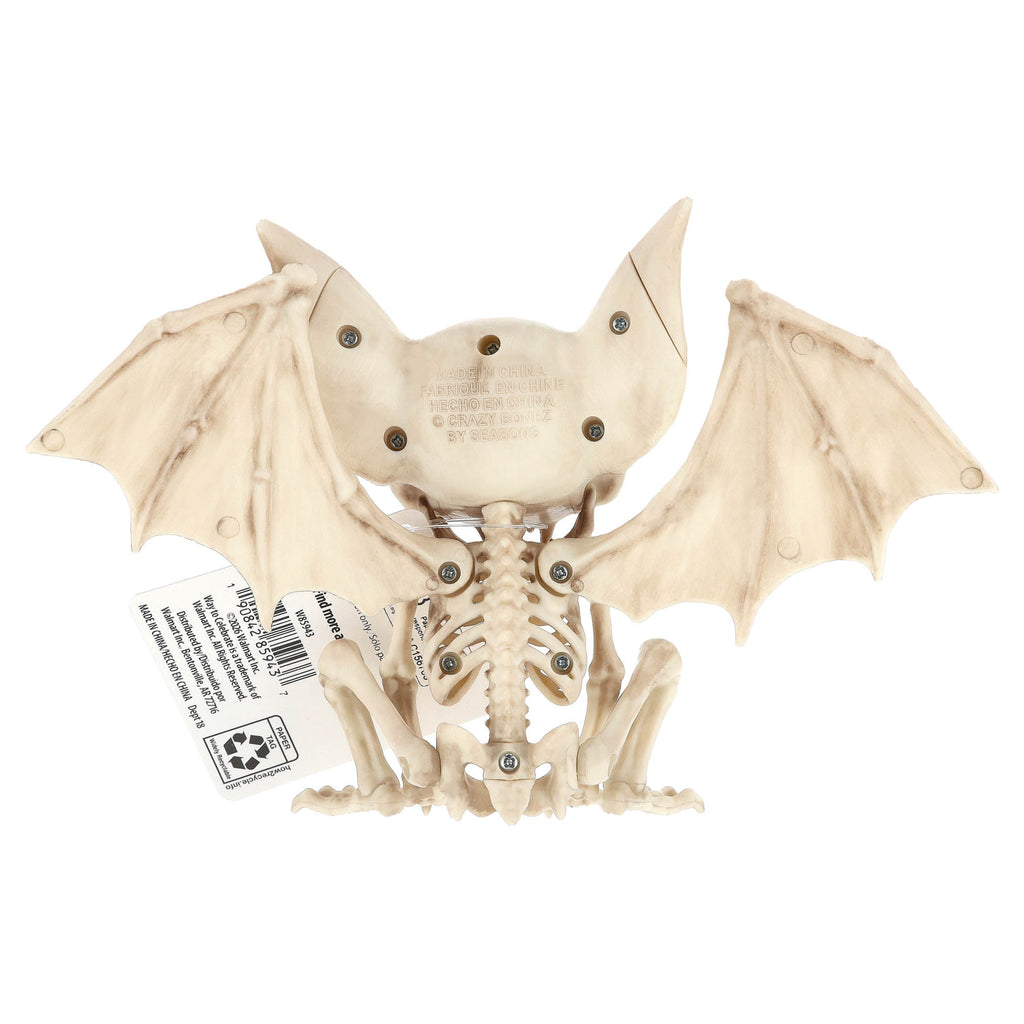 Faux Skeleton Vampire Bat Decoration, 4.6", Halloween by Way To Celebrate