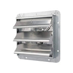 Tidoin 10 in Silver 705 CFM 1630 RPM Plug-In Shutter Exhaust Fan - DHS-YDW11-3284
