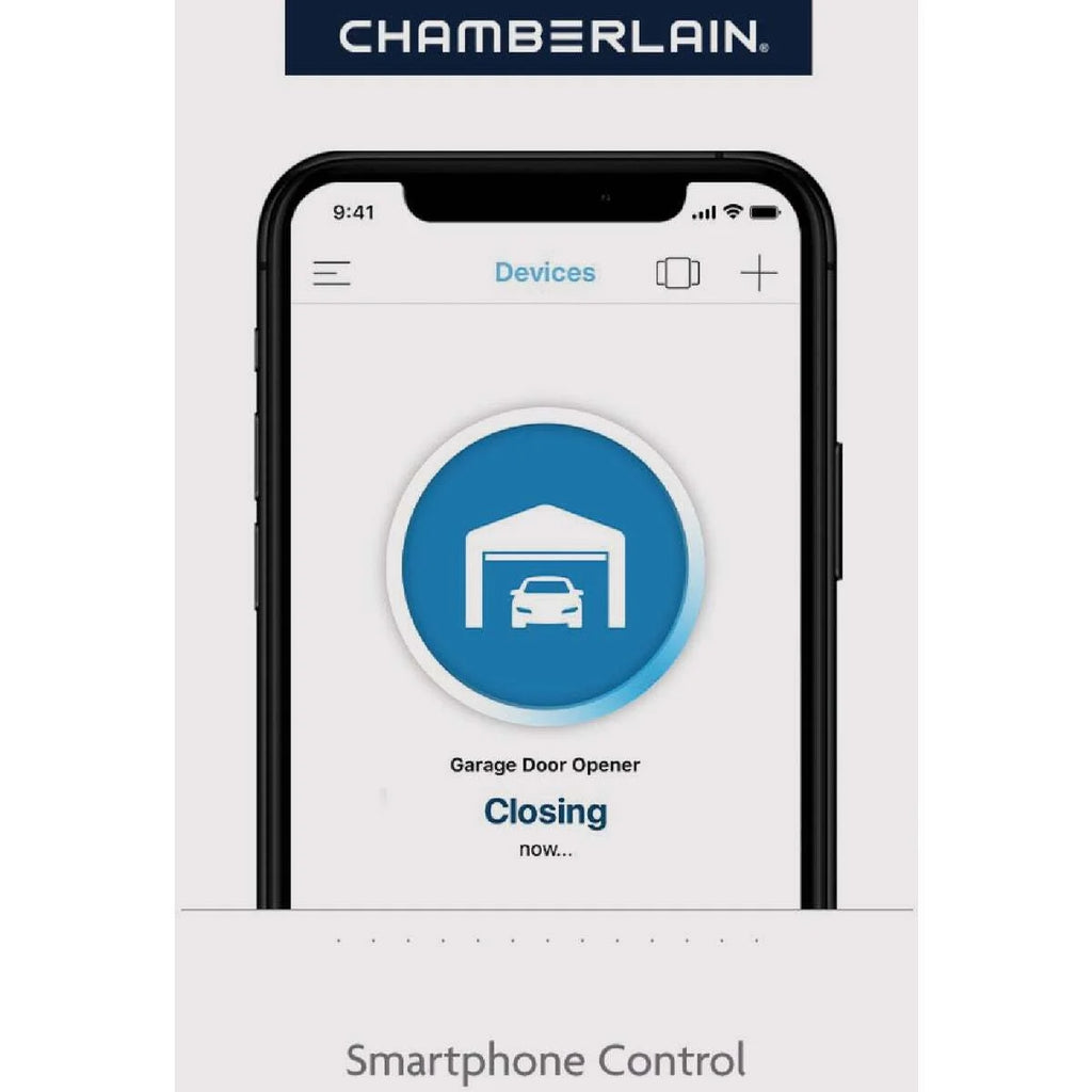Chamberlain 0.5 HP Chain Drive Smart Garage Door Opener With 7 ft Rail - C2212T