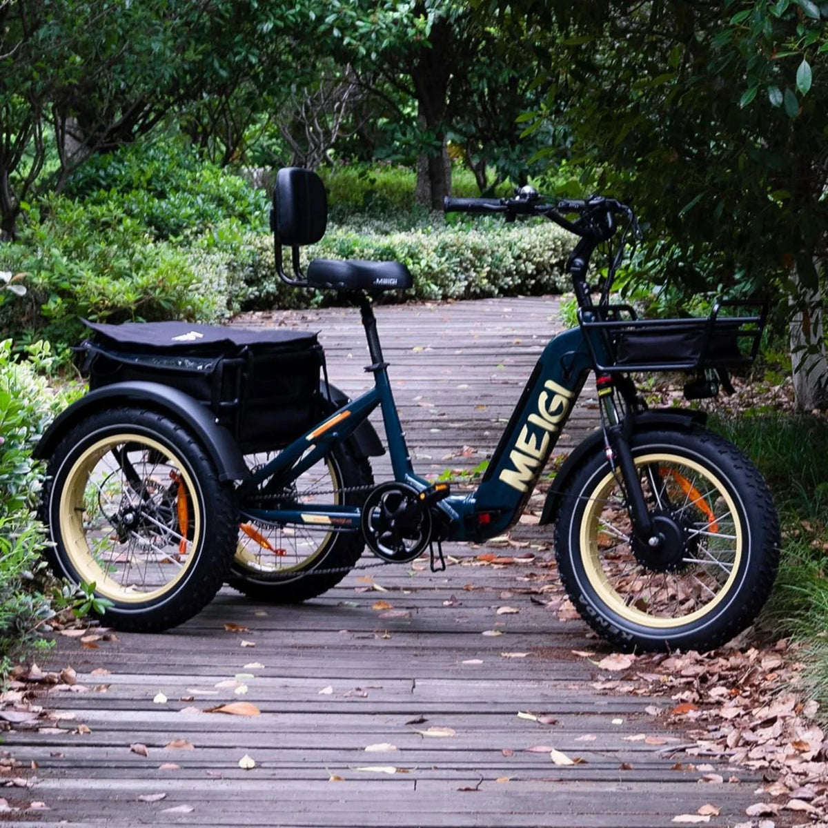 DWMEIGI Silverado 20 inch 48V/14Ah 750W Folding Electric Tricycle With Wide Tires, 150 kg - MG2301