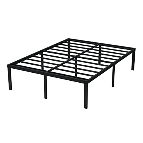 EMODA Queen 18 Inch Heavy Duty Metal Platform Bed Frame - No Box Spring Needed