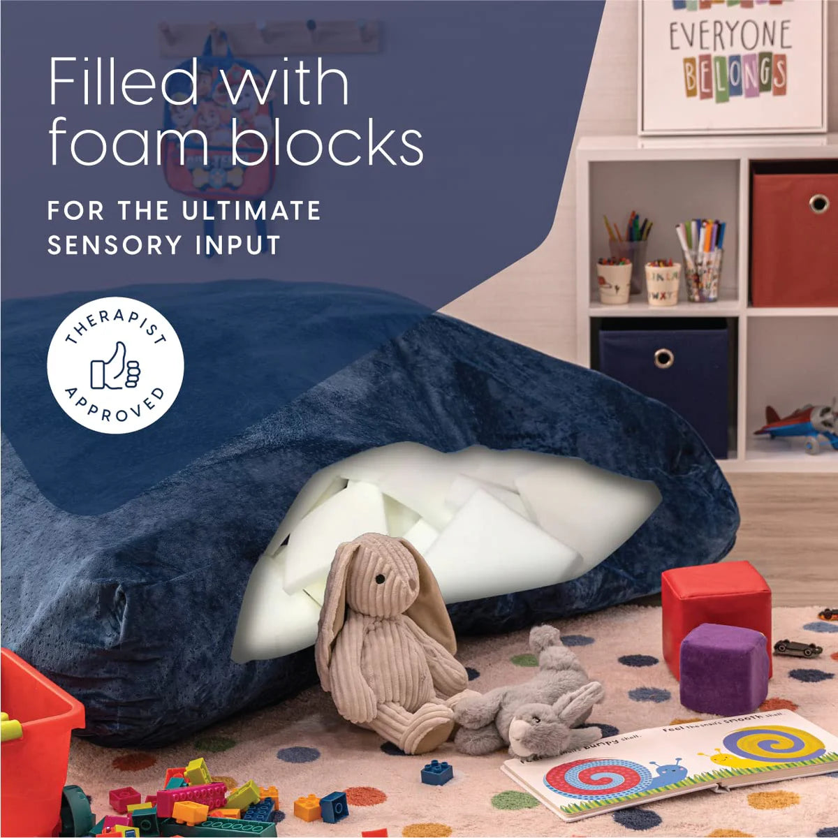 Milliard Crash Pad Sensory Pad With Foam Blocks