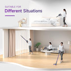 Lubluelu Cordless Stick Vacuum Cleaner With 235W Brushless Motor