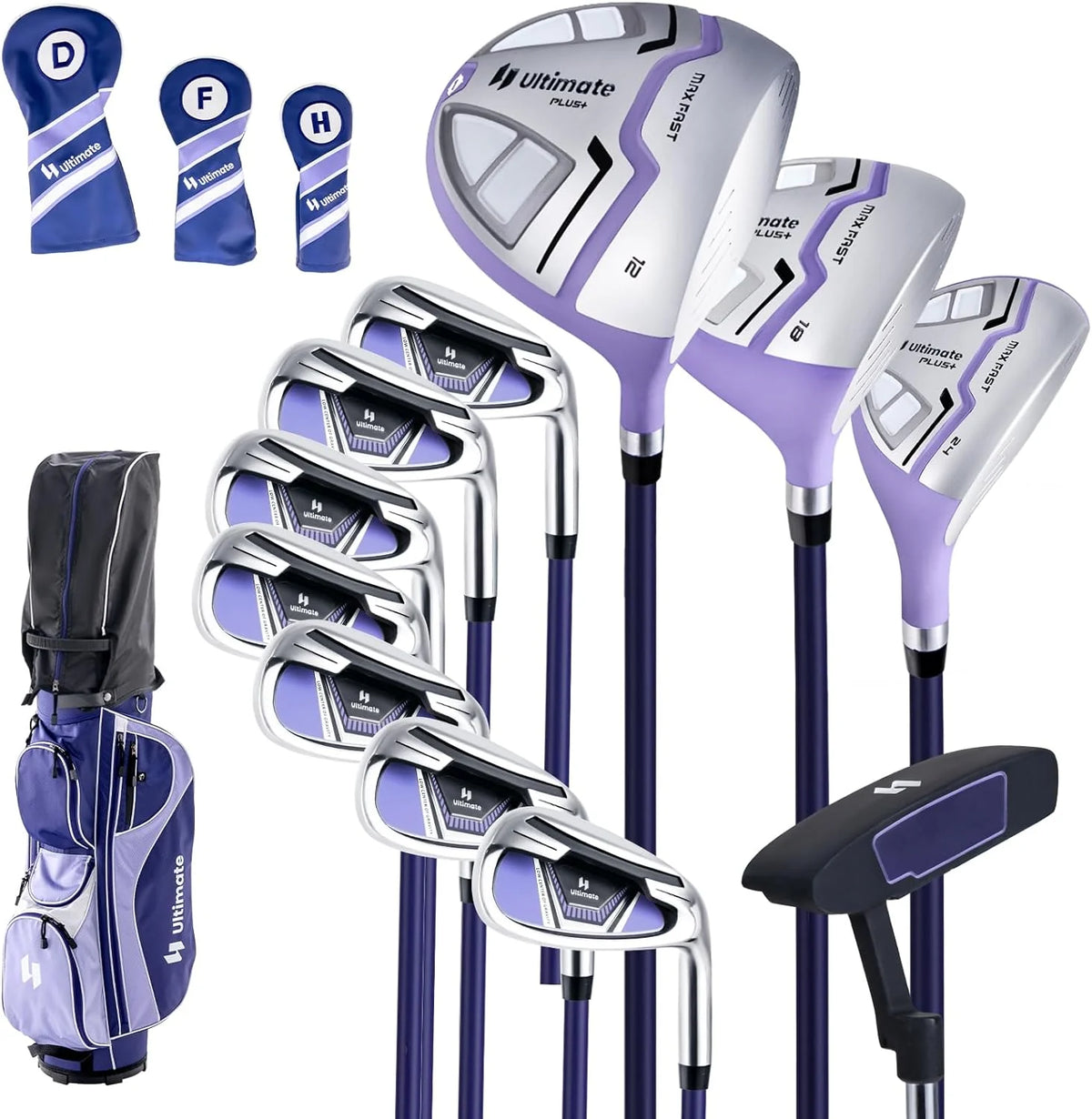 Women's 11-Piece Right-Handed Golf Club Set With 460CC Driver