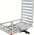 Aluminum Hitch Mount Cargo Carrier With 47 Inch Long Ramp, 1 Pack - 80779