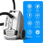 Prolux Canister Vacuum With Sealed HEPA Filtration And 12 Amp Motor - Tritan