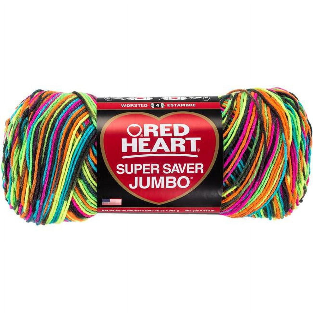 Red Heart® Super Saver® Jumbo #4 Medium Acrylic Yarn, 744 Yards