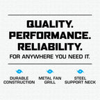 Classic 16-Inch Wall Mounted Oscillating Fan, 3-Speed, White, Metal