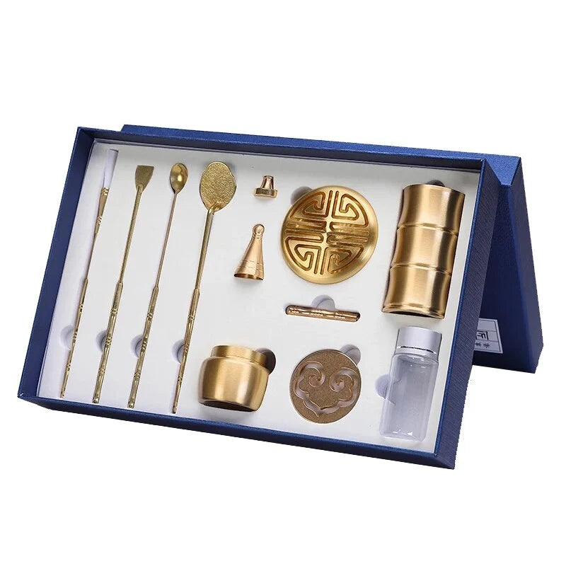 Powder Incense Burner Brass Tools Kit