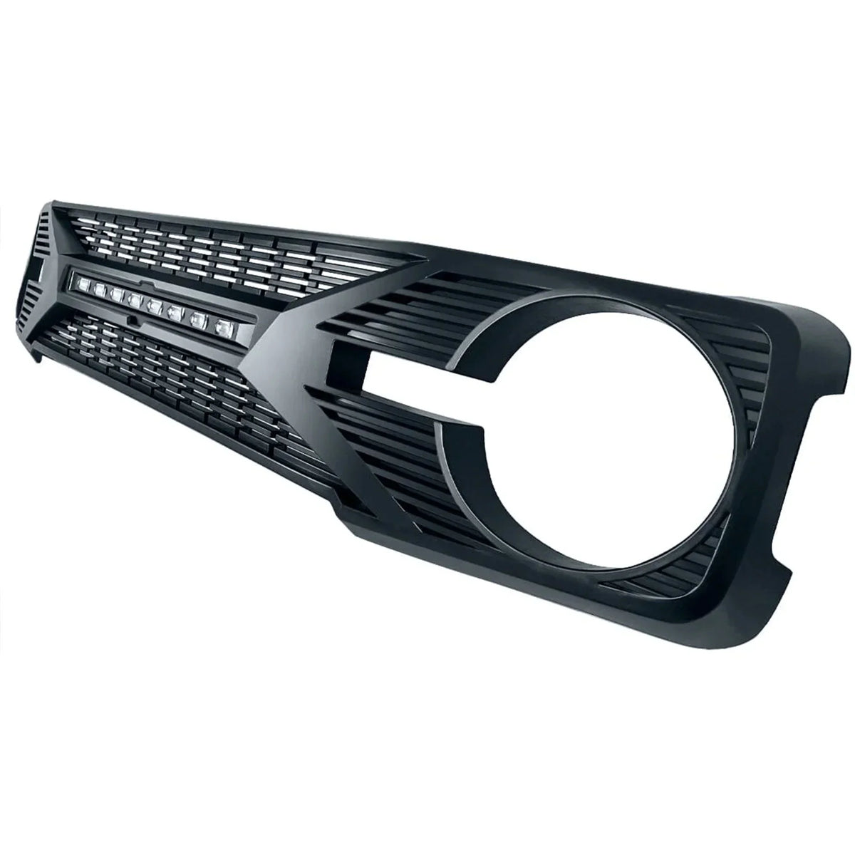 AMERICAN MODIFIED Tomahawk Grille With Lights for 2021-2024 Ford Bronco Without Front Camera - Matte Black